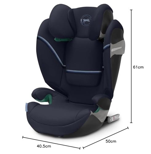 Cybex Solution S2 i-Fix – Kindersitz 3–12 J. (100–150 cm, 15–50 kg), mit/ohne ISOFIX nutzbar, Farbe Ocean Blue