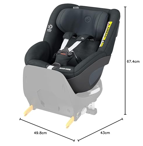 Maxi-Cosi Pearl 360 i-Size – 360° drehbarer Autositz 61–105 cm (3 Mon.–4 J.), Einhand-Drehung, ClimaFlow, Easy-In-Gurt, G-CELL, Graphite