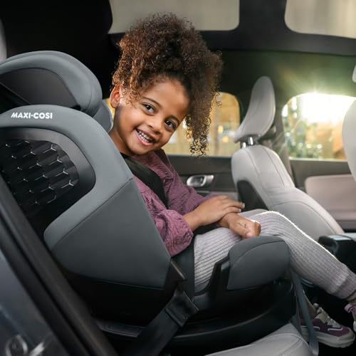 Maxi-Cosi Emerald 360 S i-Size – drehbarer Autositz 40–150 cm, 0–12 Jahre, ISOFIX, 4 Liegepositionen, mitwachsend, G-CELL Schutz, Grau