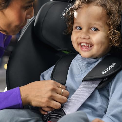 Maxi-Cosi Titan S Comfort i-Size – mitwachsender ISOFIX Kindersitz 76–150 cm, 15 Mon.–12 J., 5 Sitzpositionen & 13 Kopfstützen, Authentic Black