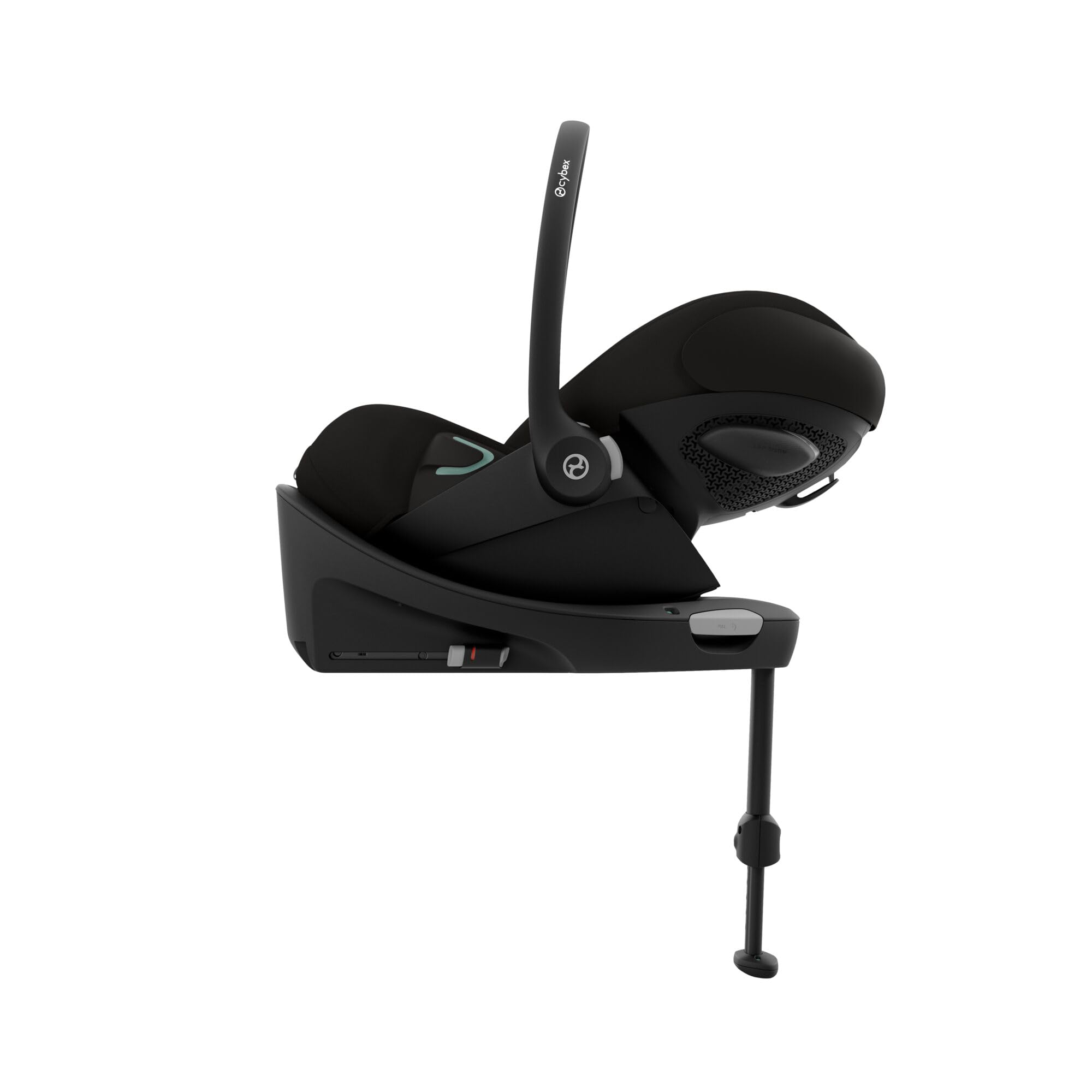 Cybex Cloud G i-Size Plus – Babyschale ab Geburt bis 24 Mon. (40–87 cm, max. 13 kg), inkl. Neugeboreneneinlage, Farbe Moon Black