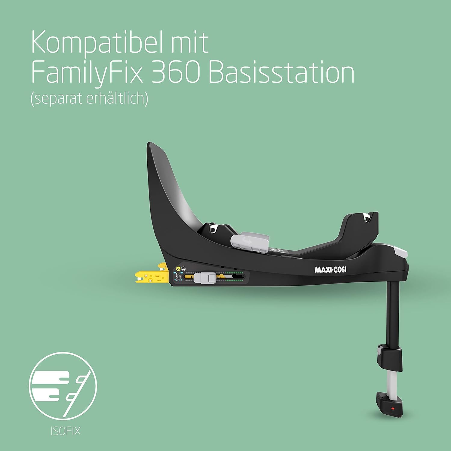 Maxi-Cosi Pearl 360 i-Size – 360° drehbarer Autositz 61–105 cm (3 Mon.–4 J.), Einhand-Drehung, ClimaFlow, Easy-In-Gurt, G-CELL, Graphite