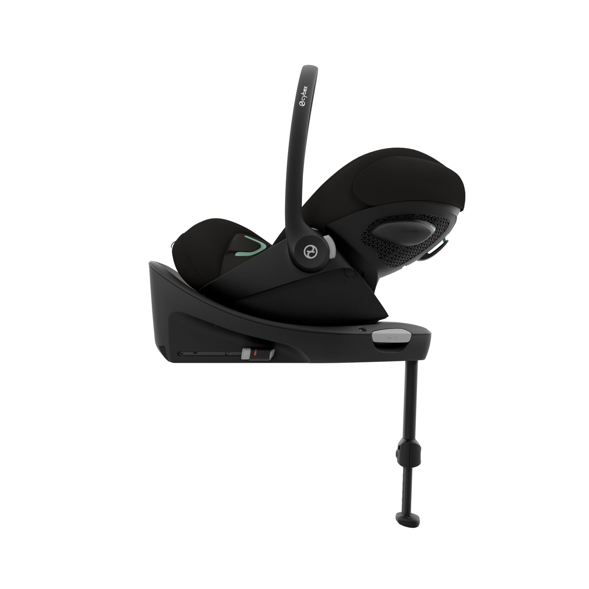 Cybex Cloud G i-Size Plus – Babyschale ab Geburt bis 24 Mon. (40–87 cm, max. 13 kg), inkl. Neugeboreneneinlage, Farbe Moon Black