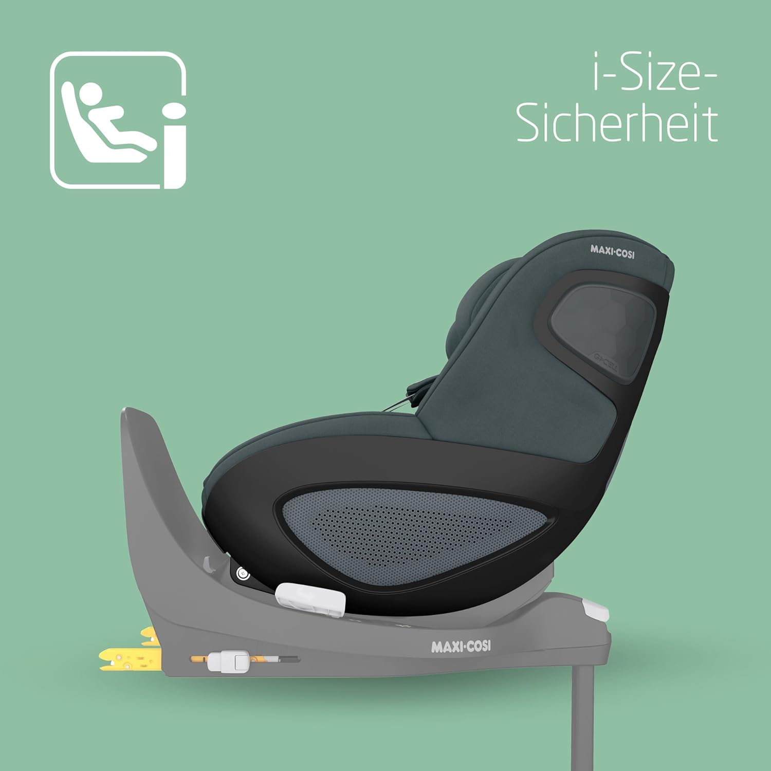 Maxi-Cosi Pearl 360 i-Size – 360° drehbarer Autositz 61–105 cm (3 Mon.–4 J.), Einhand-Drehung, ClimaFlow, Easy-In-Gurt, G-CELL, Graphite
