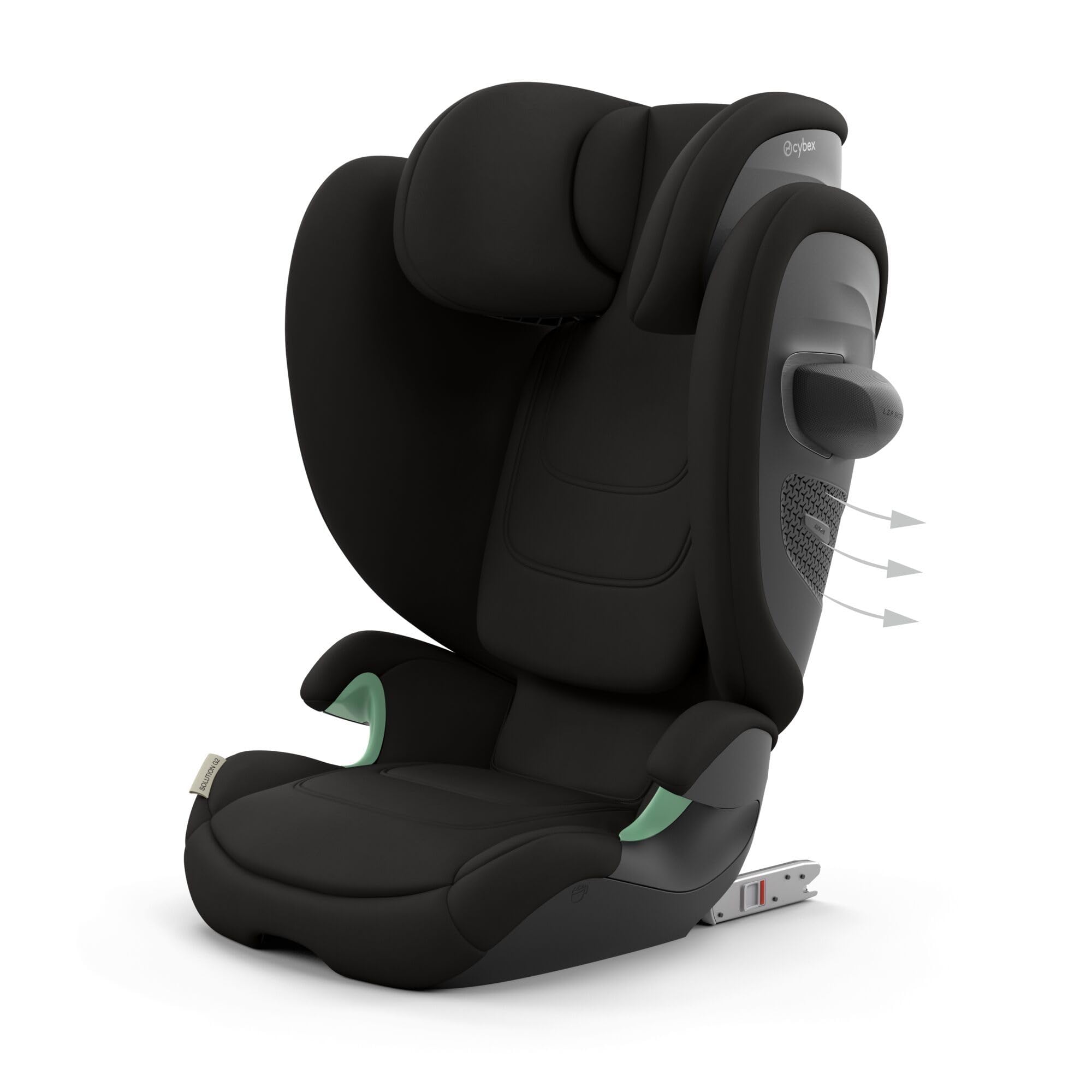 Cybex Solution G2 Comfort – Kinder-Autositz ab 3–12 J. (100–150 cm), bis 50 kg, ISOFIX optional, Farbe Magic Black