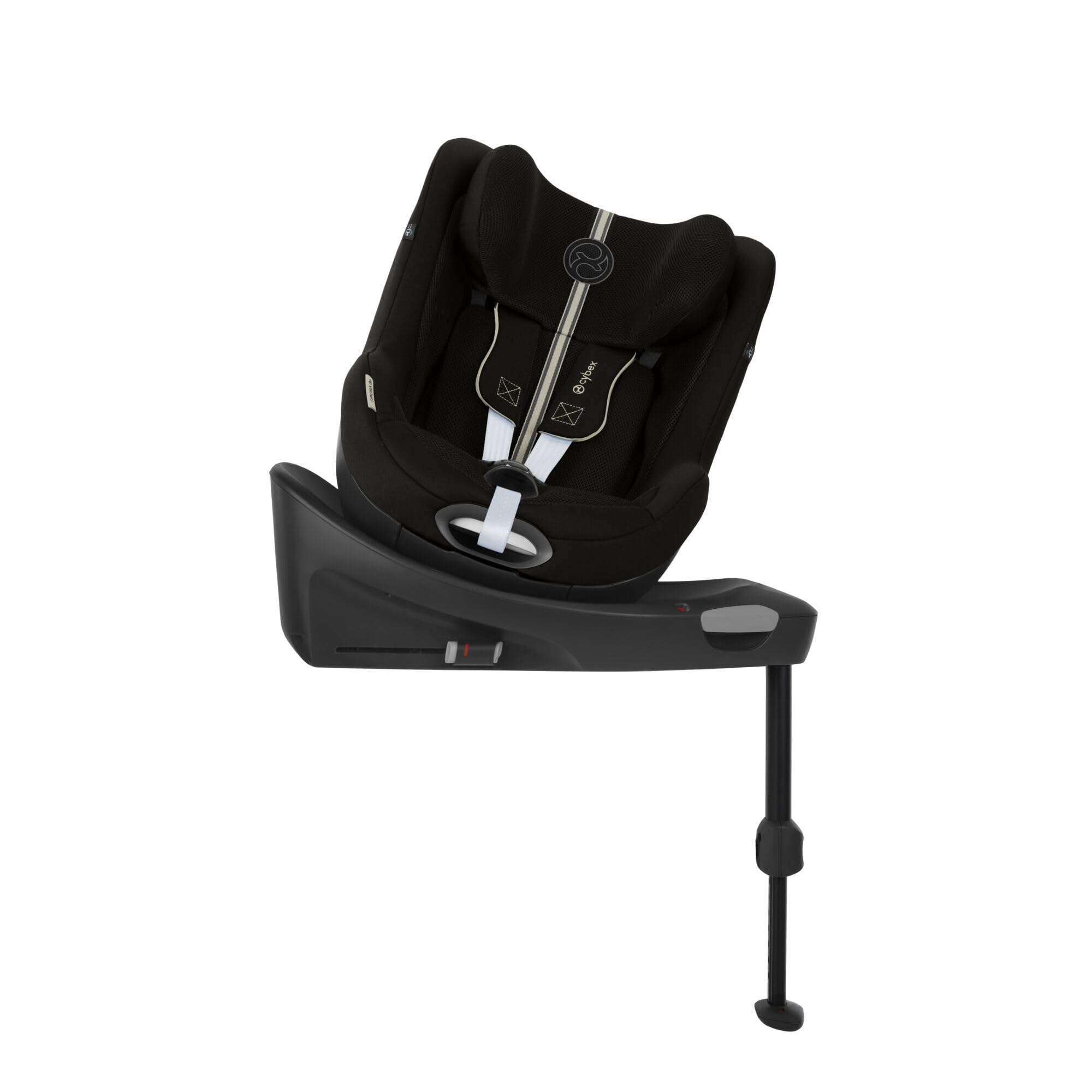 Cybex Sirona Gi i-Size Plus inkl. Base – Kindersitz 61–105 cm (3 Mon.–4 J., bis 20 kg), ab Geburt mit Einlage nutzbar, Moon Black