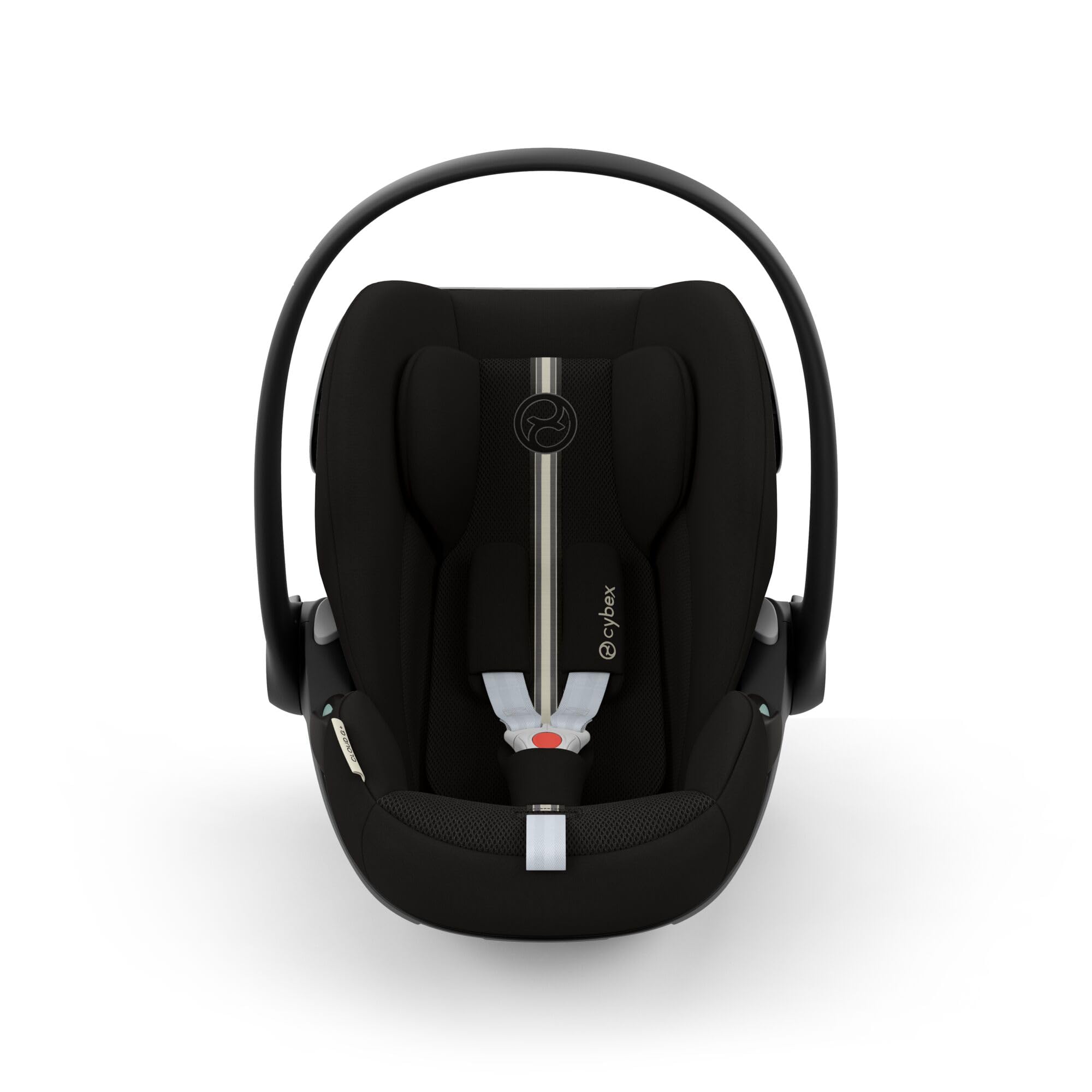 Cybex Cloud G i-Size Plus – Babyschale ab Geburt bis 24 Mon. (40–87 cm, max. 13 kg), inkl. Neugeboreneneinlage, Farbe Moon Black