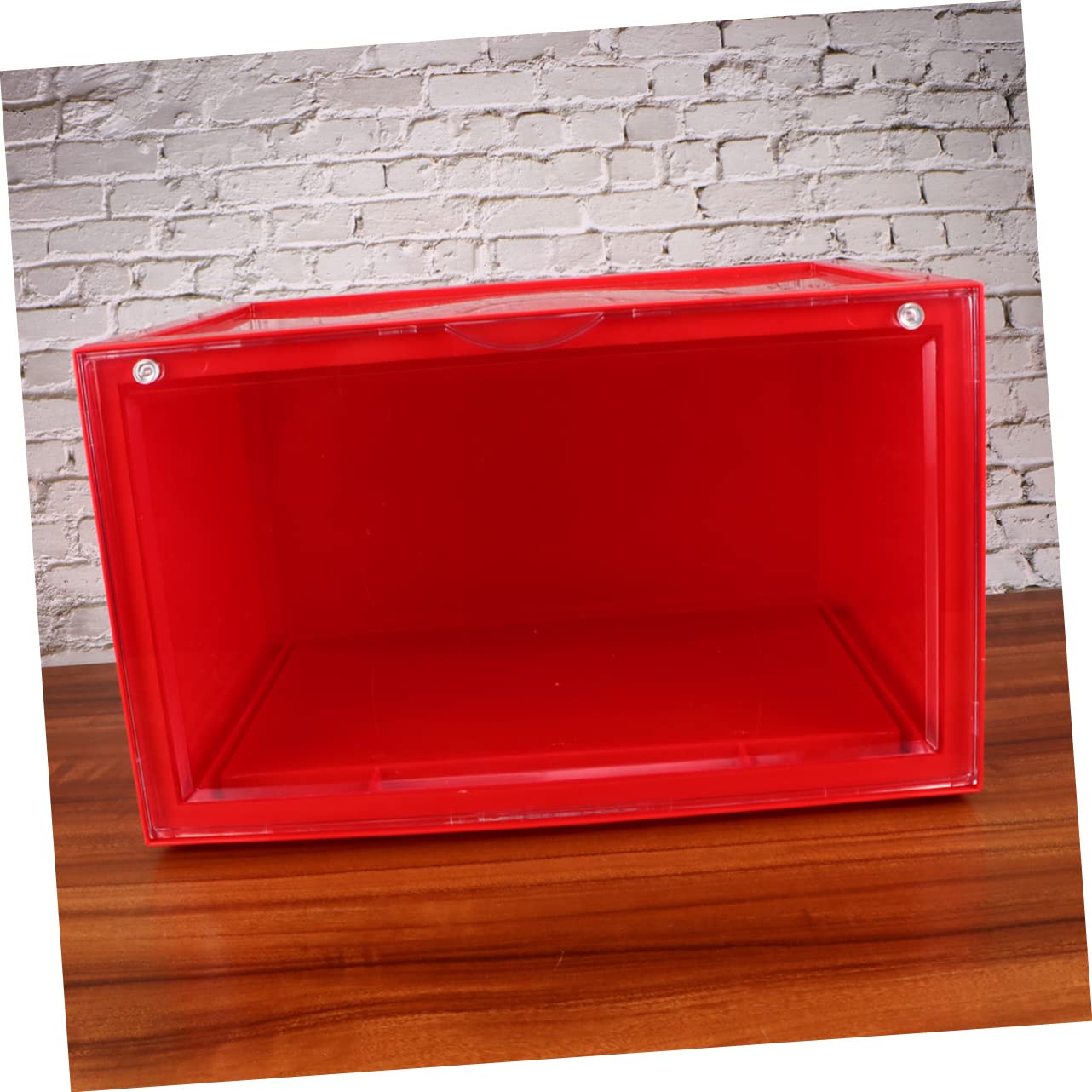 Cabilock Magnetische Schuhbox aus Dickem Stapelbar Transparent Seitliche Klappöffnung Schuhaufbewahrung für Kleine Räume Schlafzimmer Schränke