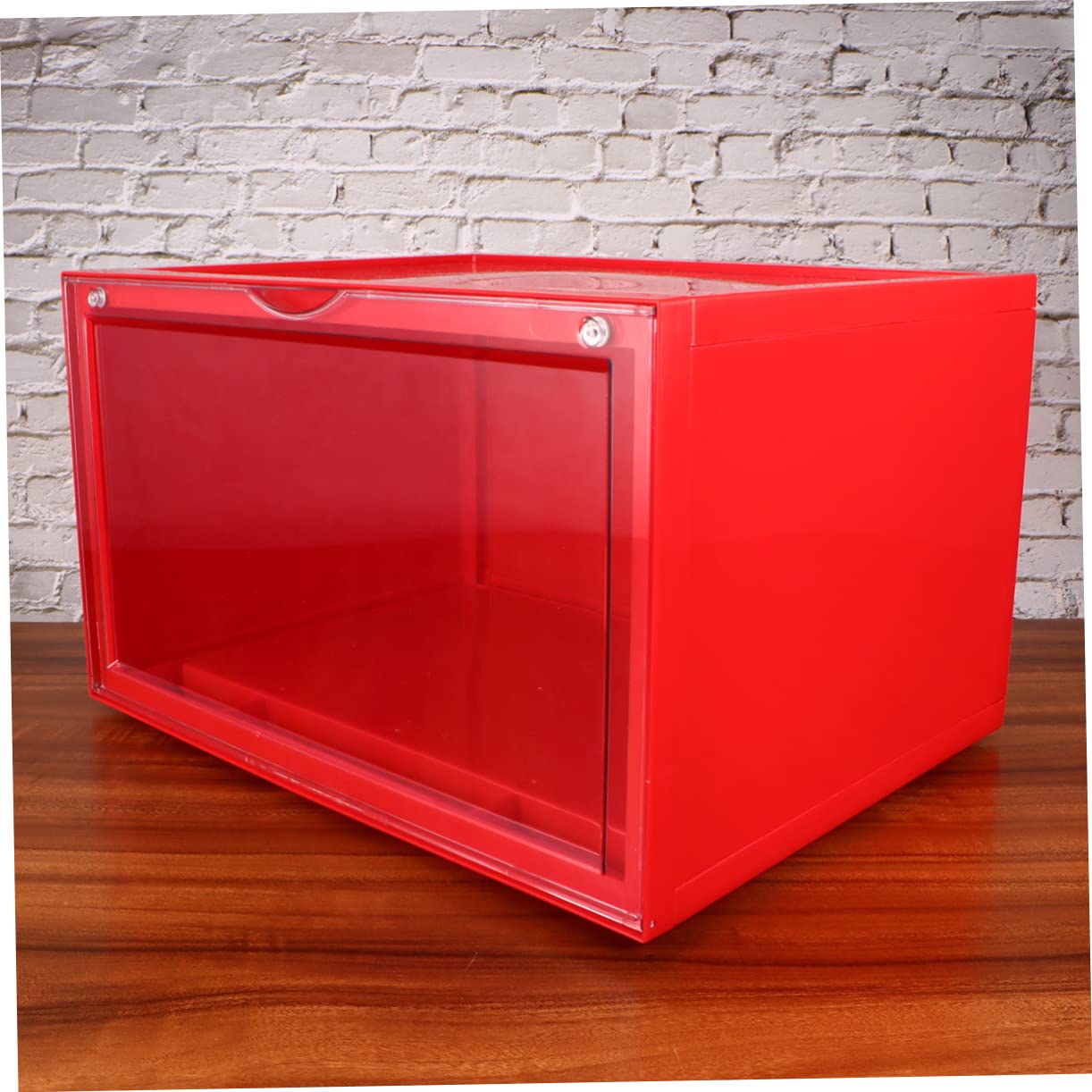 Cabilock Magnetische Schuhbox 36X28X22Cm Stapelbar Transparent mit Klappdeckel für Schuhaufbewahrung