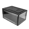 AKOOSY 1 Stück Schuhkarton Sneaker-Aufbewahrung Schuhorganizer für den Schrank schuhschrank schuhboxen kleiderboxen aufbewahrung Container für Turnschuhe Vitrine für Schuhe Acryl Black