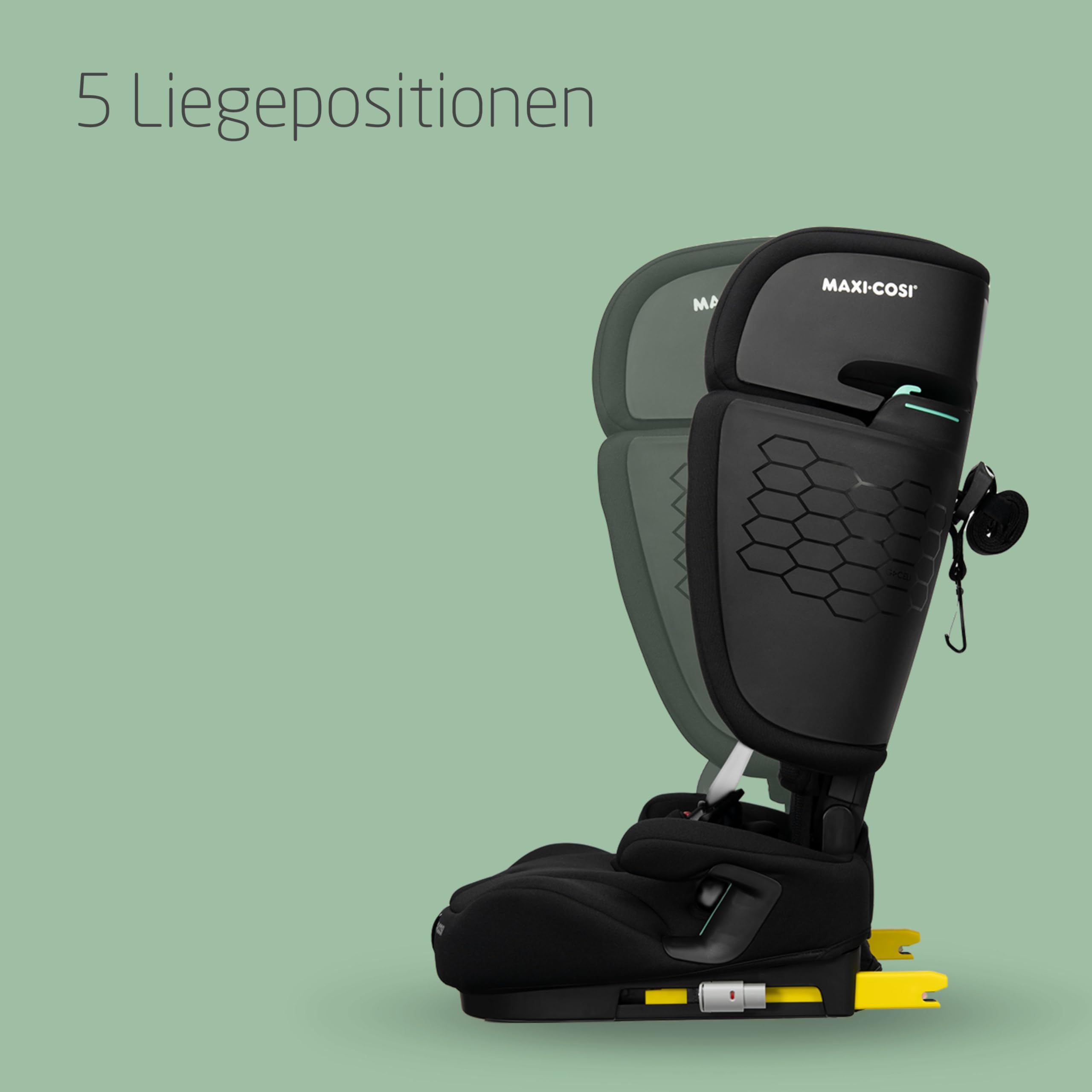Maxi-Cosi Nomad XL Plus – mitwachsender Autositz 9–36 kg, 15 Mon.–12 J., klappbar, ultrakompakt, leicht, G-CELL Schutz, mit Reisetasche