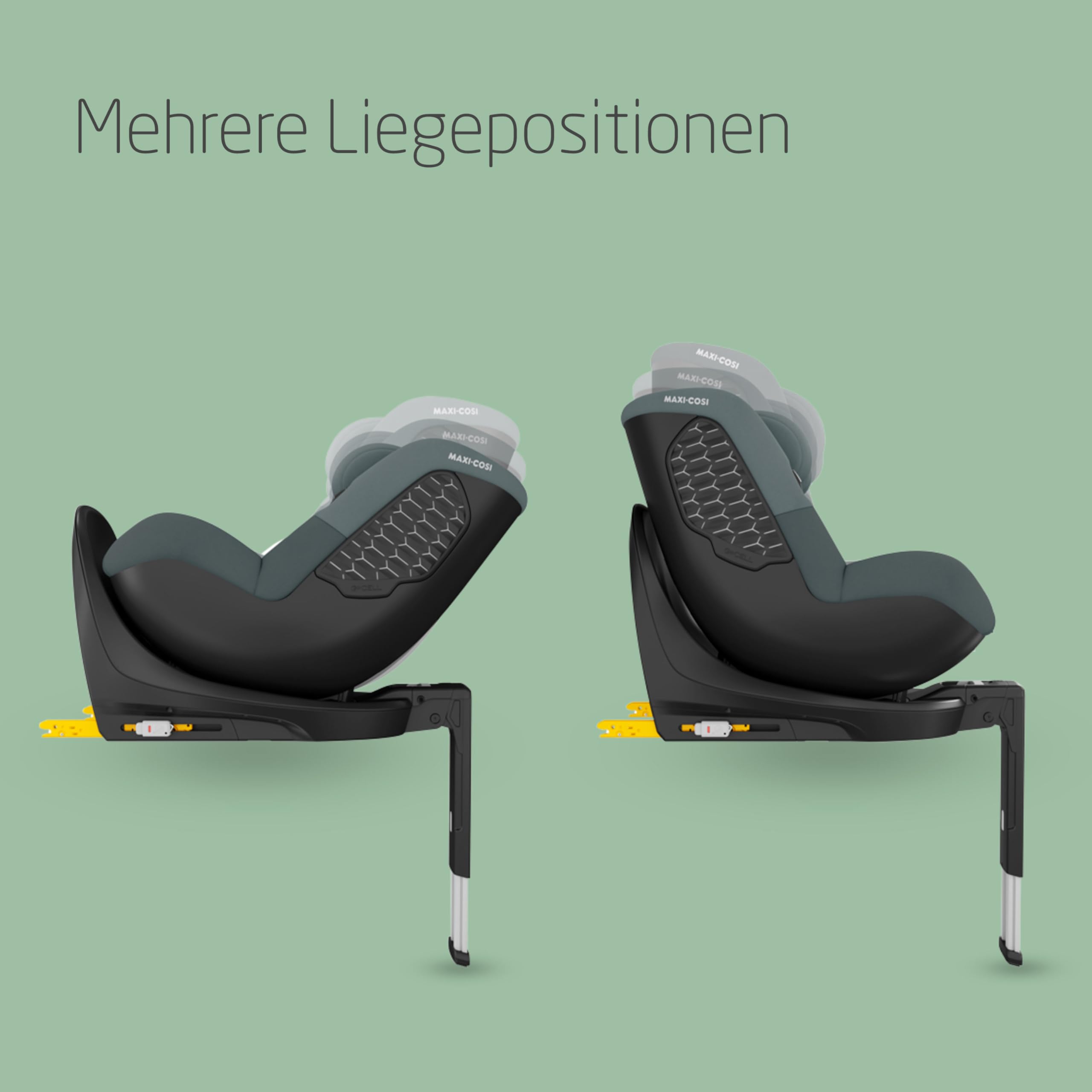 Maxi-Cosi Pearl 360 i-Size – drehbarer Autositz 61–105 cm, 3 Monate bis 4 Jahre, ClimaFlow Belueftung, Easy-In-Gurt, G-CELL Sicherheit, Schwarz