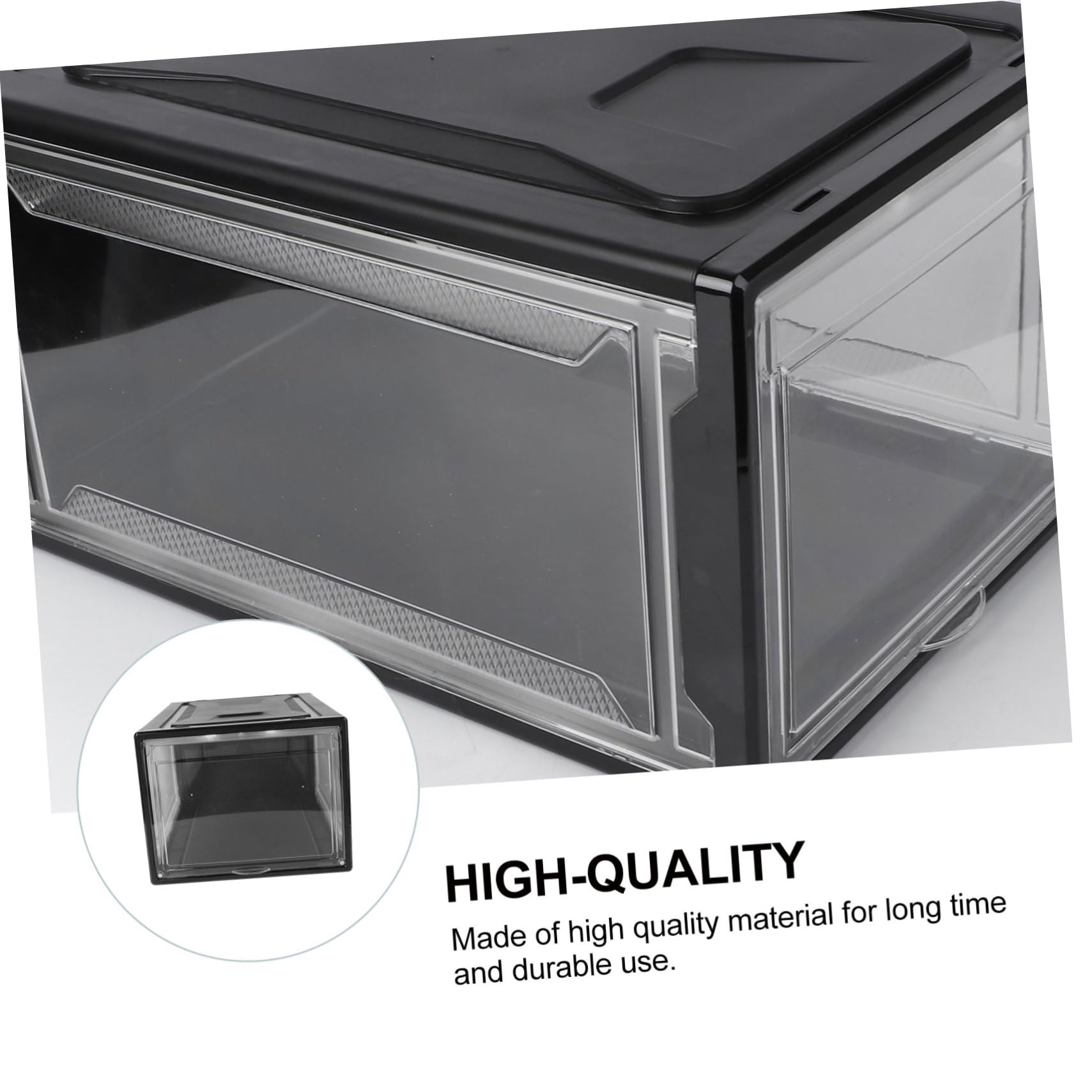 WHAMVOX Transparente Schuhbox Mit Klappdeckel Praktische Aufbewahrung Für Sneaker Stiefel Und Umweltfreundliches Material Optimal Für Schuhe Socken Und Accessoires