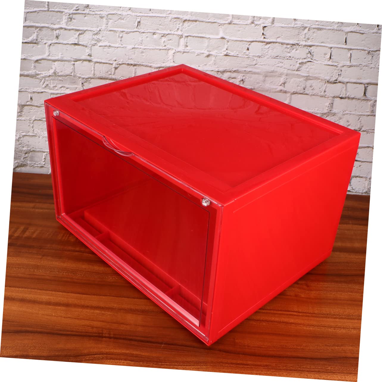 Cabilock Magnetische Schuhbox 36X28X22Cm Stapelbar Transparent mit Klappdeckel für Schuhaufbewahrung