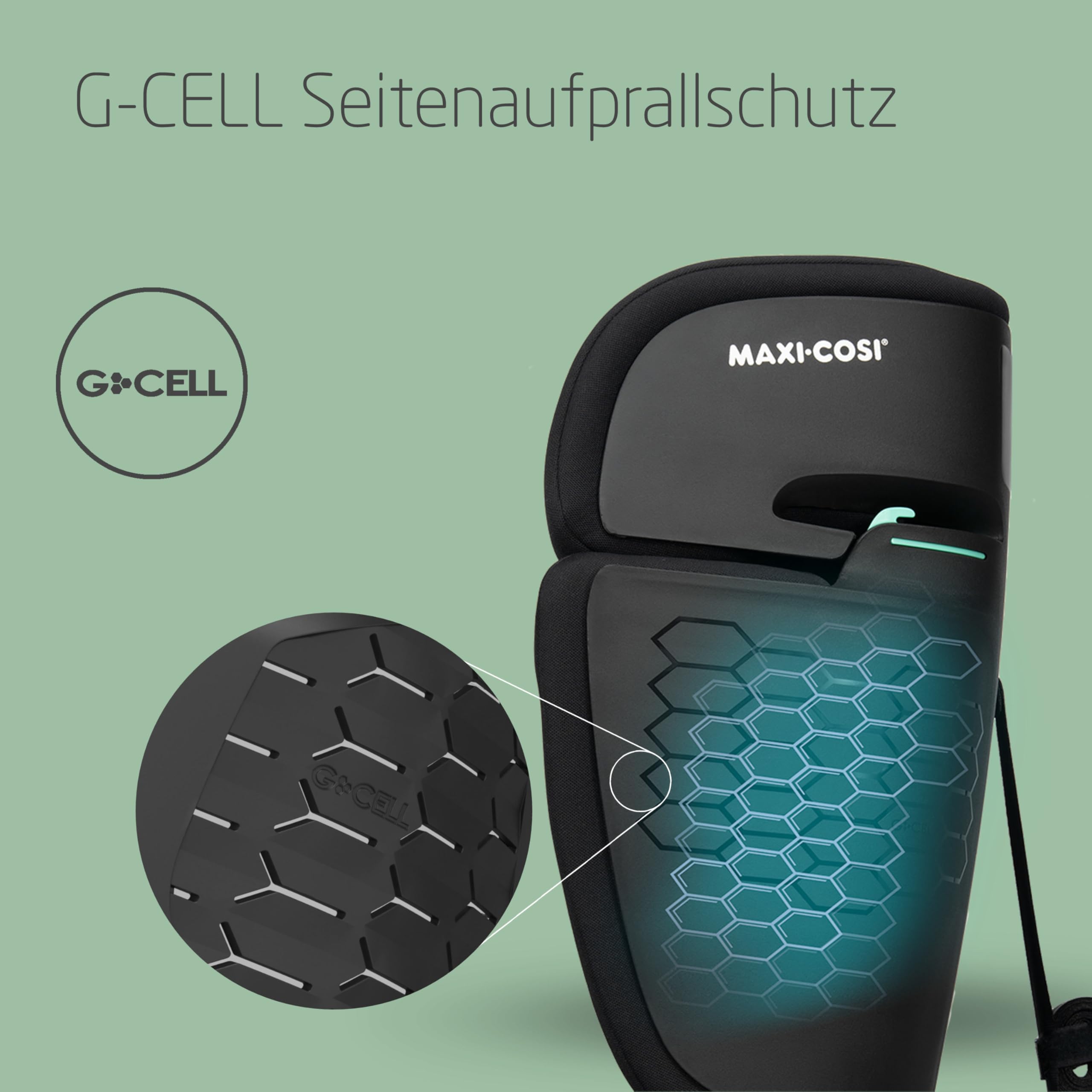 Maxi-Cosi Nomad XL Plus – mitwachsender Autositz 9–36 kg, 15 Mon.–12 J., klappbar, ultrakompakt, leicht, G-CELL Schutz, mit Reisetasche